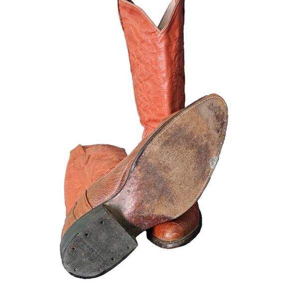 Circle G Made in Mexico Exotic Leather Cowboy Boots Size 9 1/2 - Picture 7 of 7